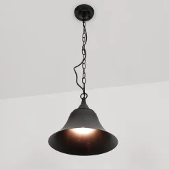Easylight Hängelampe Schwarz Vintage Ø 30 cm Metall E27< Hängelampen|Esszimmer Lampen