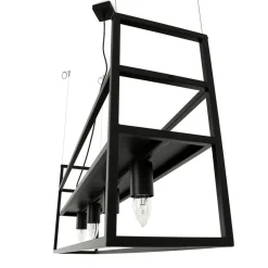 Luminex Hängelampe Schweberegal B: 102 cm 4x E27 Metall< Hängelampen|Industrie Lampen