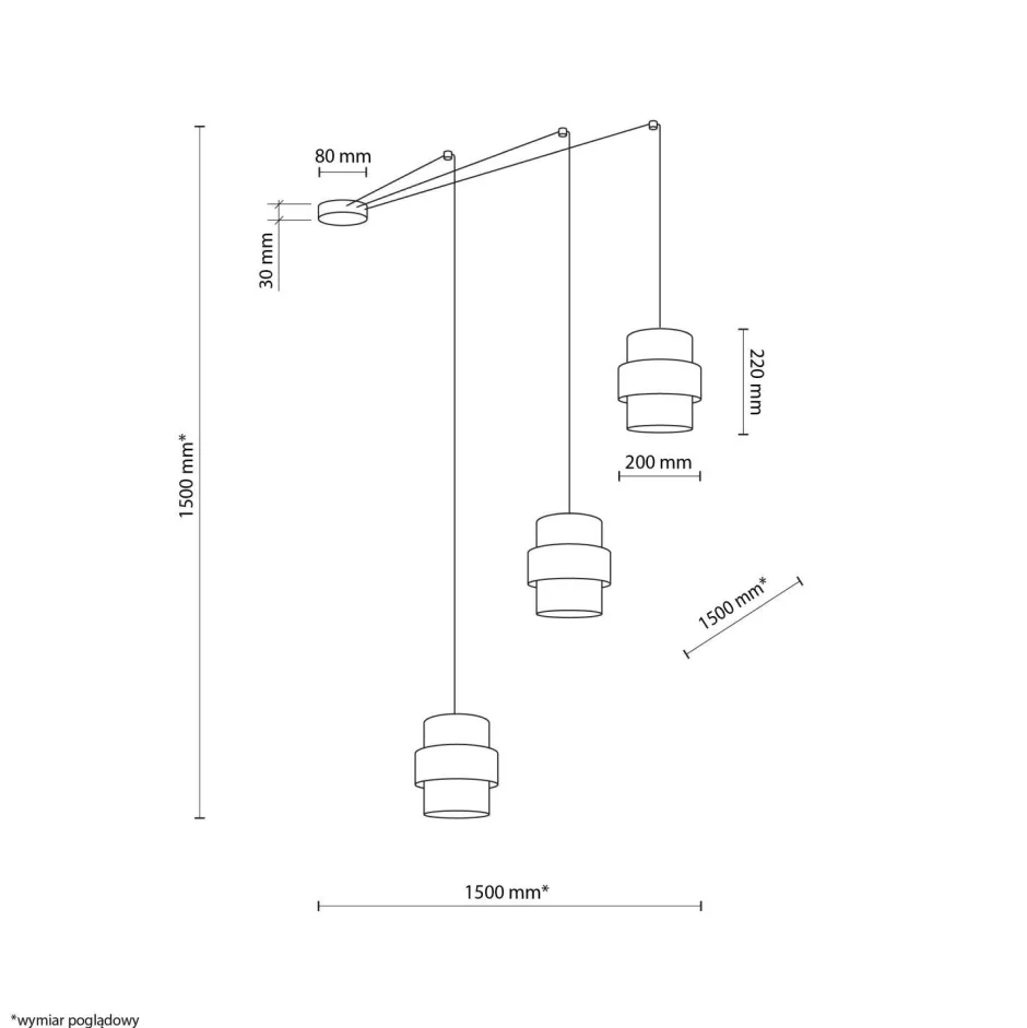 TK Lighting Hängelampe Stoff E27 B: max. 4 m verstellbar 3-flammig< Hängelampen|Esszimmer Lampen