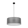 TK Lighting Hängelampe Stoff Grau Ø 50 cm rund blendarm Modern< Hängelampen|Moderne Lampen