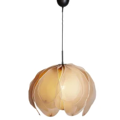 By Rydéns Hängelampe Stoff Metall E27 80 cm breit biegsam Natur< Hängelampen|Wohnzimmerlampen