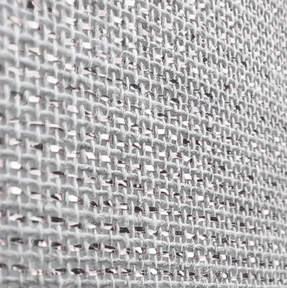 Schlafzimmer Lampen|Küchenlampen*Lamkur Hängelampe Stoff Metall in Silber E27 Ø 35 cm Landhaus