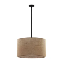 Wohnzimmerlampen|Moderne Lampen*TK Lighting Hängelampe Stoff Schirm Jute Ø 50 cm E27 Boho Style