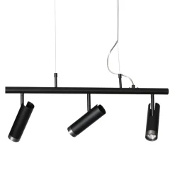 By Rydéns Hängelampe verstellbar L: 80 cm H: max. 140 cm Schwarz 3x GU10< Hängelampen|Wohnzimmerlampen
