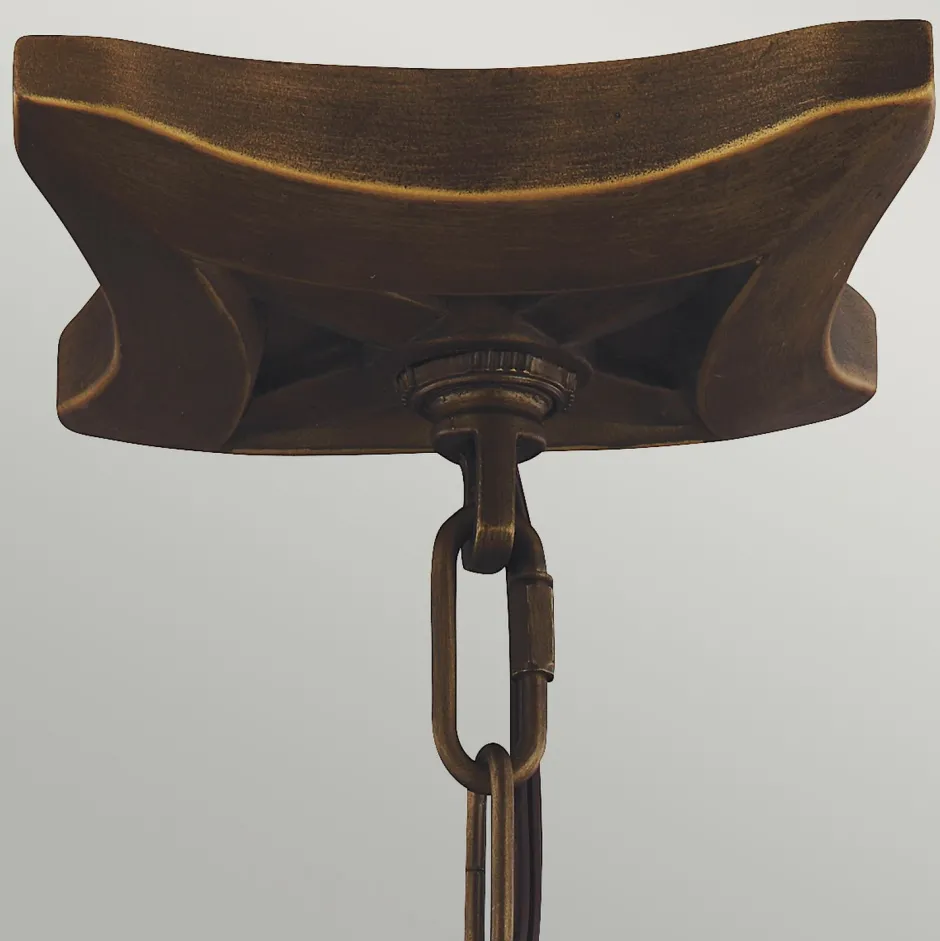 Elstead Hängelampe Vintage Rustikal in Messing antik NADICIA< Hängelampen|Vintage Lampen