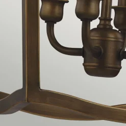 Elstead Hängelampe Vintage Rustikal in Messing antik NADICIA< Hängelampen|Vintage Lampen