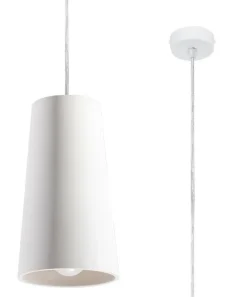 Sollux Hängelampe Weiß Ø 16 cm Keramik bemalbar E27 TUPA< Hängelampen|Esszimmer Lampen