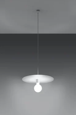 Sollux Hängelampe Weiß Ø 40 cm Metall E27 Küche Esszimmer< Moderne Lampen|Esszimmer Lampen