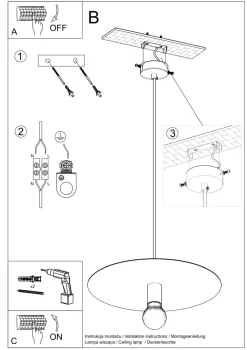 Sollux Hängelampe Weiß Ø 40 cm Metall E27 Küche Esszimmer< Moderne Lampen|Esszimmer Lampen