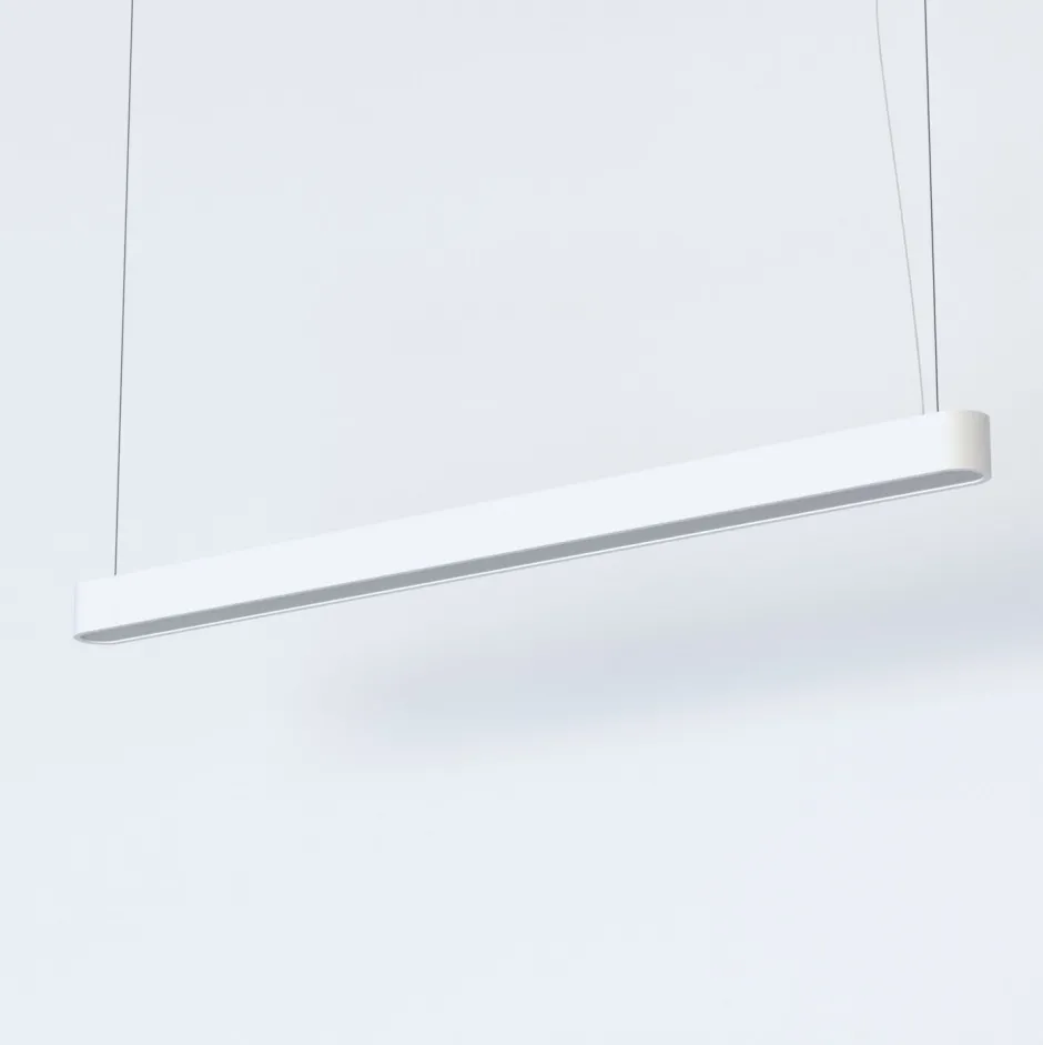 Hängelampen|Bürolampen*Nowodvorski Hängelampe Weiß 3000 K 3200 lm T8 LED verstellbar B: 125 cm