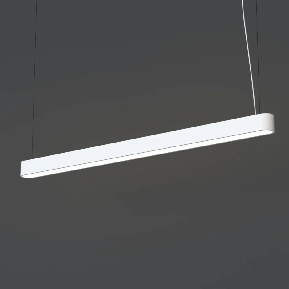 Hängelampen|Bürolampen*Nowodvorski Hängelampe Weiß 3000 K 3200 lm T8 LED verstellbar B: 125 cm