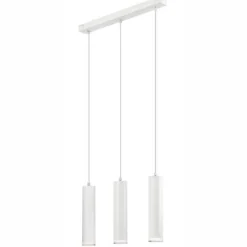 Hängelampen|Esszimmer Lampen*Lamkur Hängelampe Weiß Aluminium Modern Esstisch Leuchte