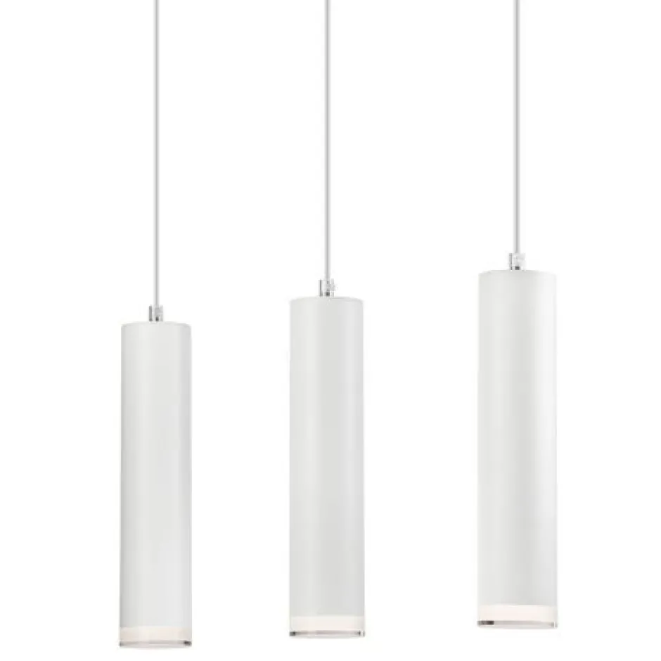 Hängelampen|Esszimmer Lampen*Lamkur Hängelampe Weiß Aluminium Modern Esstisch Leuchte