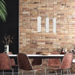 Hängelampen|Esszimmer Lampen*Lamkur Hängelampe Weiß Aluminium Modern Esstisch Leuchte