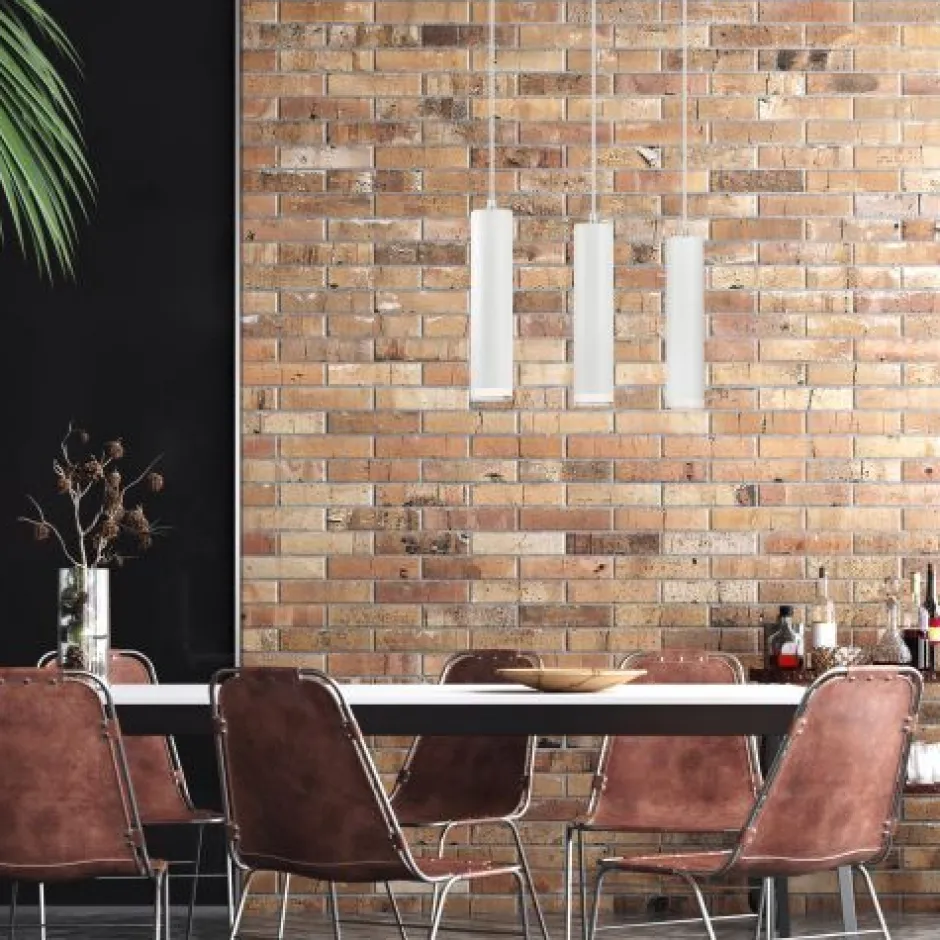 Hängelampen|Esszimmer Lampen*Lamkur Hängelampe Weiß Aluminium Modern Esstisch Leuchte