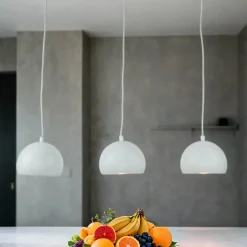 Hängelampen|Esszimmer Lampen*Luminex Hängelampe Weiß E27 Retro Design 3 flammig