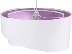 BPS Koncept Hängelampe Weiß Flieder rund Ø50cm Esstisch< Hängelampen|Esszimmer Lampen