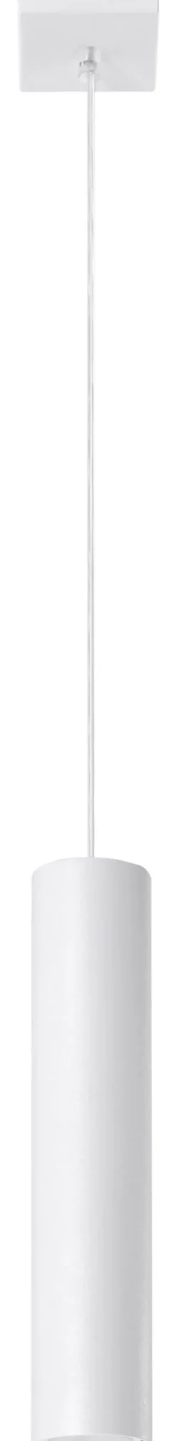 Sollux Hängelampe Weiß Metall Ø 6 cm Zylinder GU10 schmal< Moderne Lampen|Esszimmer Lampen