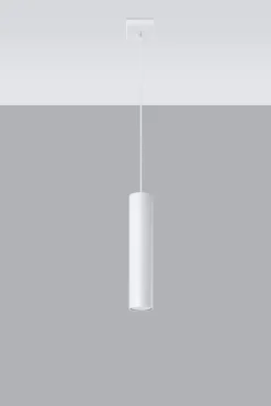 Sollux Hängelampe Weiß Metall Ø 6 cm Zylinder GU10 schmal< Moderne Lampen|Esszimmer Lampen