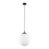 Hängelampen|Esszimmer Lampen*TK Lighting Hängelampe Weiß Schwarz Ø 35 cm E27 Kugel Glas Metall