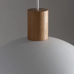 Skandinavische Lampen|Lampen Aus Aller Welt*TK Lighting Hängelampe Weiß Skandinavisch Metall Holz Ø 33,5 cm E27