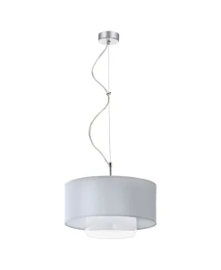 Hängelampen|Moderne Lampen*Jupiter Hängelampe Weiß Stoff Glas Ø35cm Esstisch Leuchte