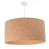 Hängelampen|Moderne Lampen*BPS Koncept Hängelampe Wohnzimmer Ø 60 cm Natur Weiß Kork Modern E27