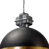 Hängelampen|Industrie Lampen*Masterlight Hängelampe XXL Ø80cm Grau Metall Gold Handarbeit