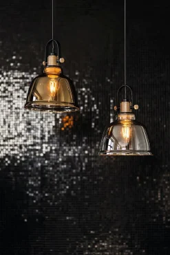 Hängelampen|Esszimmer Lampen*Nowodvorski Hängelampe ZERO in Gold Glas Esstisch Lampe