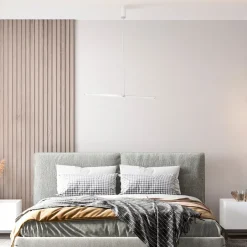 Maytoni Hängeleuchte Aluminium Glas LED 4 cm breit Weiß rund< Led Lampen|Designerlampen