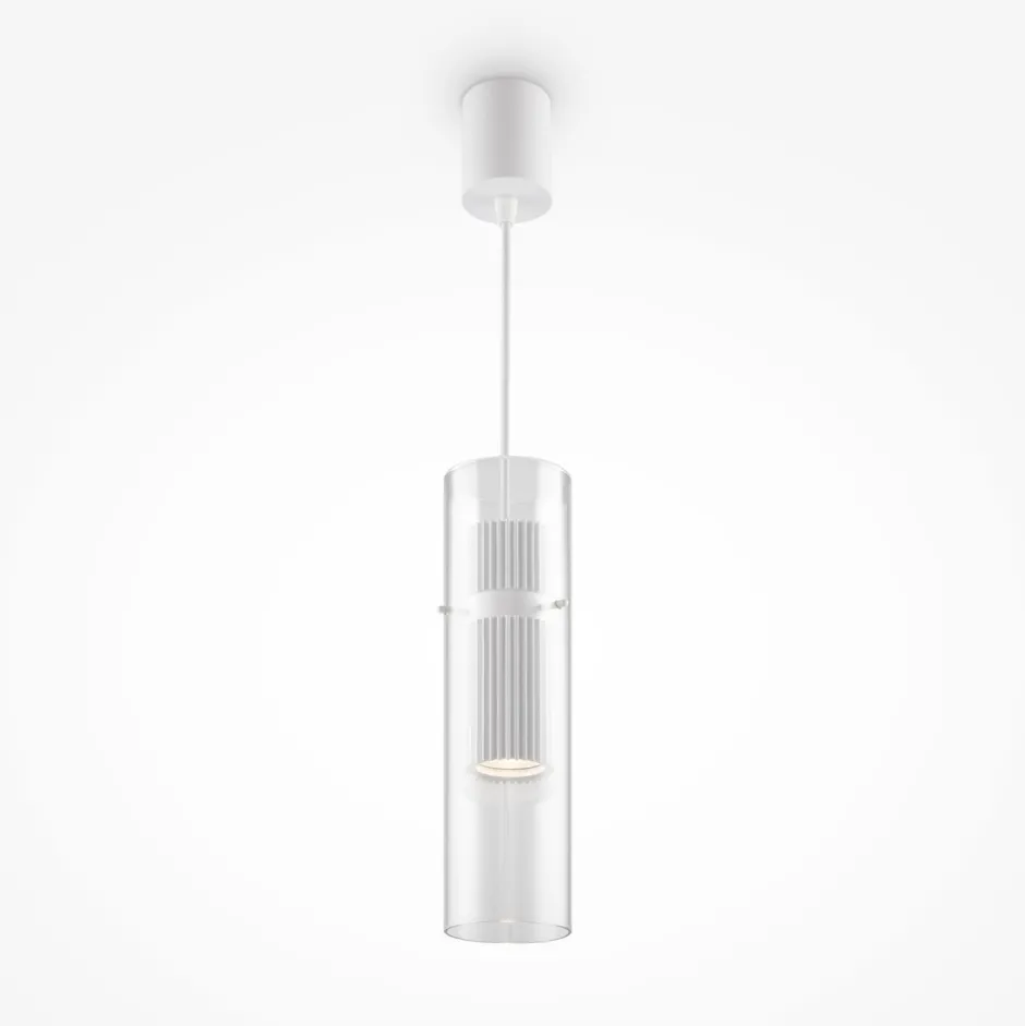 Maytoni Hängeleuchte Aluminium Glas GU10 D: 8 cm H: max. 170 cm< Hängelampen|Esszimmer Lampen