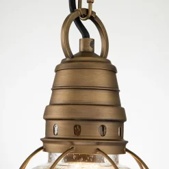 Gartenlaternen|Industrie Lampen*Elstead Hängeleuchte außen Aluminium Glas B: 17,8 cm rund IP44