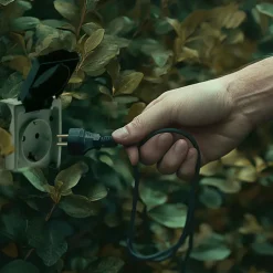 Newgarden Hängeleuchte außen E27 IP54 Ø 30 cm in Terracotta Seilschirm< Metall Lampen|Hängeleuchten Außen