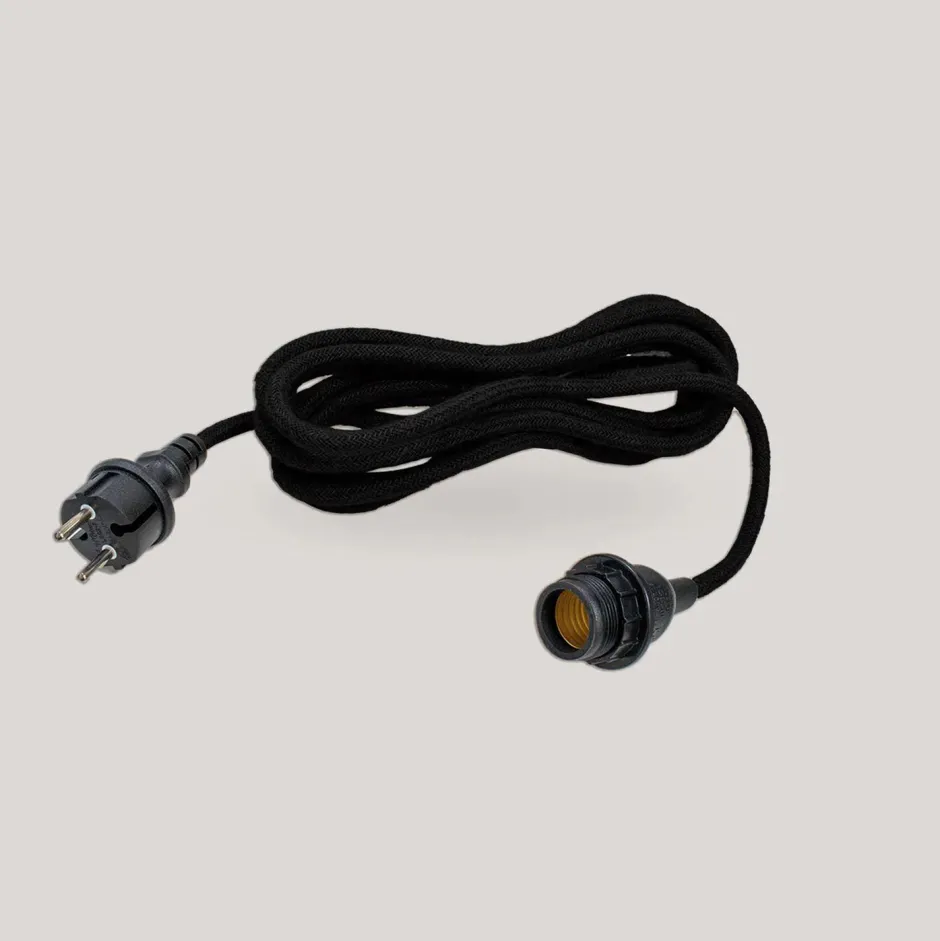 Newgarden Hängeleuchte außen E27 IP54 Ø 30 cm in Terracotta Seilschirm< Metall Lampen|Hängeleuchten Außen