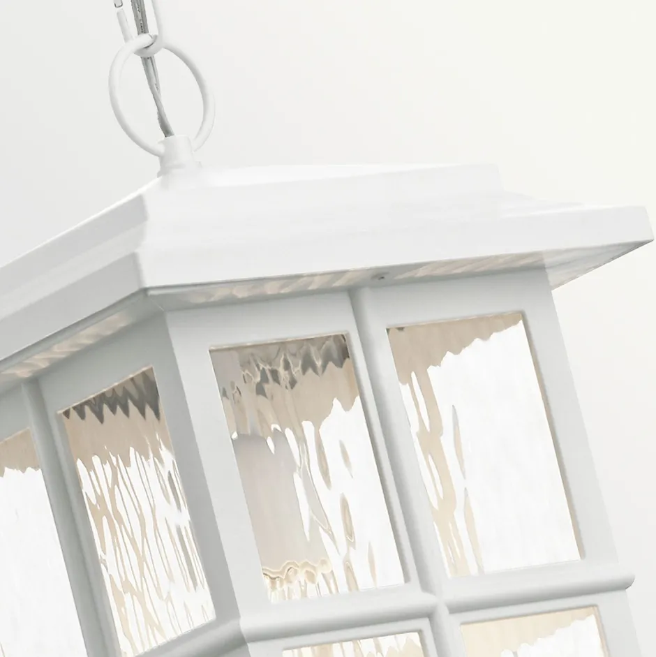Elstead Hängeleuchte außen IP44 E27 Weiß Rustikal Garten< Rustikale Lampen|Vintage Lampen