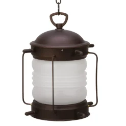 Lido Hängeleuchte außen Messing Glas Ø 26 cm E27 Rostbraun Antik< Außenleuchten Antik|Rustikale Lampen