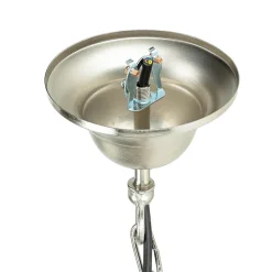 Metall Lampen|Messinglampen*Lido Hängeleuchte Außen Nickel Maritim IP54 Echt-Messing