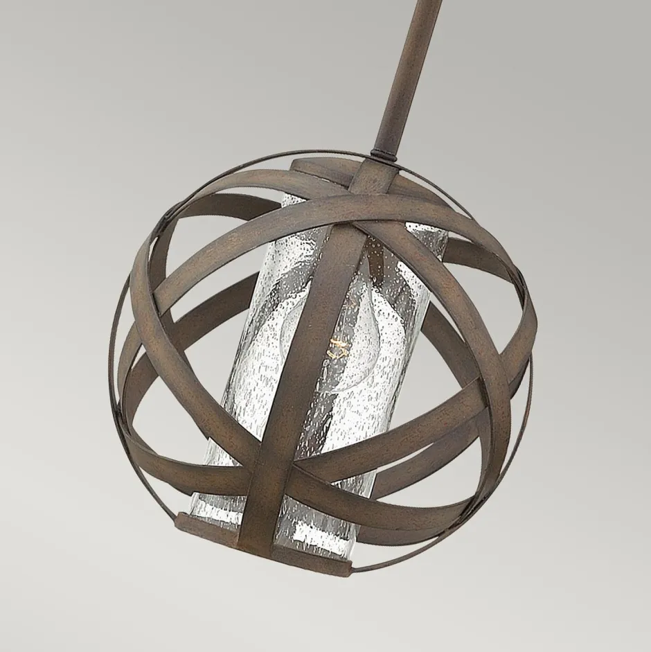 Elstead Hängeleuchte außen rund Ø 25,5 cm E27 IP44 in Eisen Antik< Industrie Lampen|Kugellampen