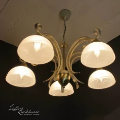 Hängelampen|Esszimmer Lampen*Luminex Hängeleuchte AURORA WHITE Ø74cm 5-flmg