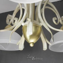 Hängelampen|Esszimmer Lampen*Luminex Hängeleuchte AURORA WHITE Ø74cm 5-flmg