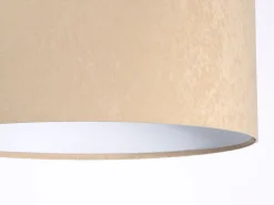 Hängelampen|Esszimmer Lampen*BPS Koncept Hängeleuchte AYLMER Beige Weiß Retro rund Esstisch