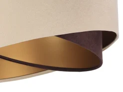 Hängelampen|Esszimmer Lampen*BPS Koncept Hängeleuchte Beige Gold Braun Esstisch Lampe