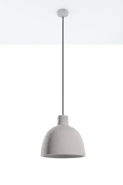Wohnzimmerlampen|Betonlampen*Sollux Hängeleuchte Beton Ø 28 cm Modern Grau E27 verstellbar