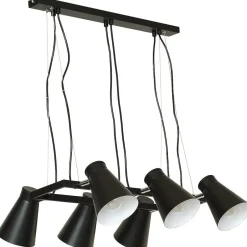 Luminex Hängeleuchte BEVAN in schwarz 6-flmg< Hängelampen|Esszimmer Lampen