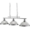 Searchlight Hängeleuchte BISTRO in Silber 3-flmg.< Moderne Lampen|Glaslampen