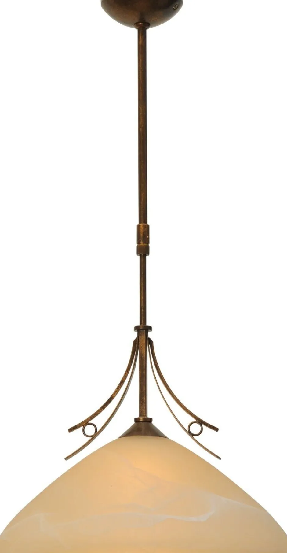 Wohnzimmerlampen|Glaslampen*Masterlight Hängeleuchte BOLZANO in Braun Patina