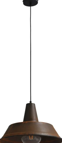 Masterlight Hängeleuchte Braun Antik Ø35cm Handarbeit PRATO< Hängelampen|Industrie Lampen