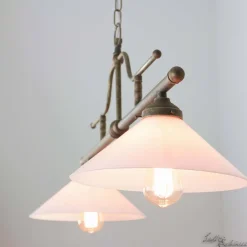 Hängelampen|Esszimmer Lampen*Giovanni Battista Hängeleuchte Bronze Antik 2-flmg Rustikal Premium