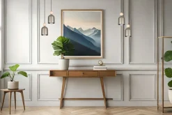 Belis Hängeleuchte Champagner Metall Holz 2-flmg E27 Ø21 cm< Hängelampen|Bürolampen