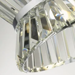 Wohnzimmerlampen|Kristalllampen*Searchlight Hängeleuchte Chrom Klar Kristall 10x G9 B: 100 cm